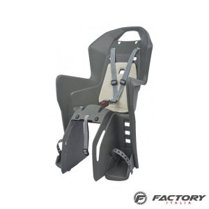 Seggiolino bici posteriore portapacchi grigio Koolah