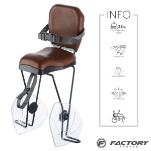 Seggiolino bici al portapacco marrone BRN hello