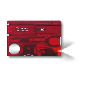 Swiss Card Lite con LED Victorinox – Rosso Ruby