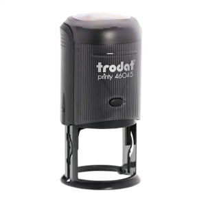 TRODAT PRINTY P3 46045 Timbro Autoinchiostrante Rotondo Blu Cielo Diametro Ø 45 mm Testo a 10 righe con Cartuccia Nera