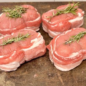 Fagottini di Lonza di Maiale con Fontina e Pancetta