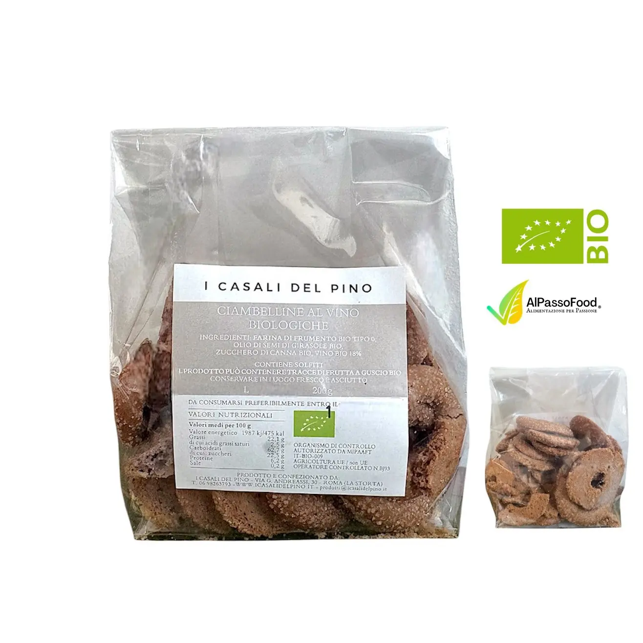 Ciambelline al Vino Biologiche 200g