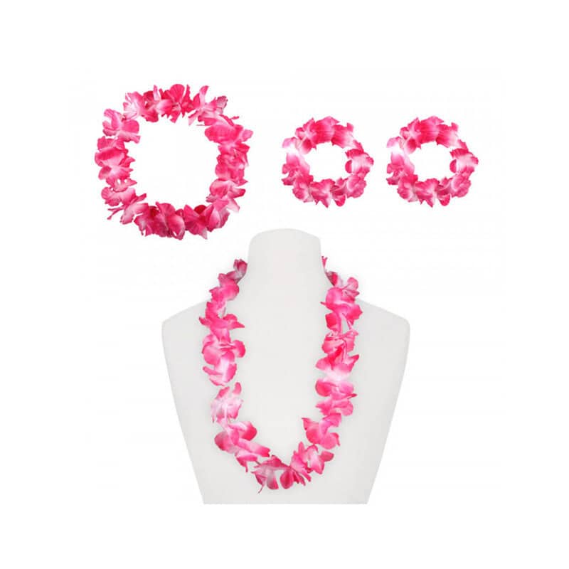 Collana Hawaiana con Bracciali e Corona - immagine 2