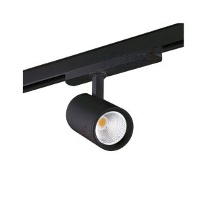 Faretto a Led per binario 18W 1700 lumen CRI90 Nero Luce calda 3000K