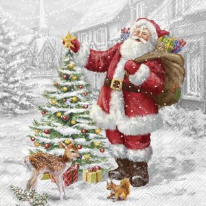 IHR Schonhuber Tovaglioli di Carta Santa Xmas Tree