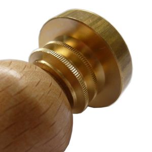 SIGILLI E CERALACCA SIGILLO PER CERALACCA SIGILLI IN OTTONE CON MANICO IN LEGNO 20 mm