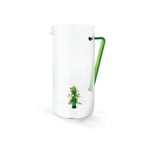 WD Caraffa in Vetro Borosilicato Albero di Natale